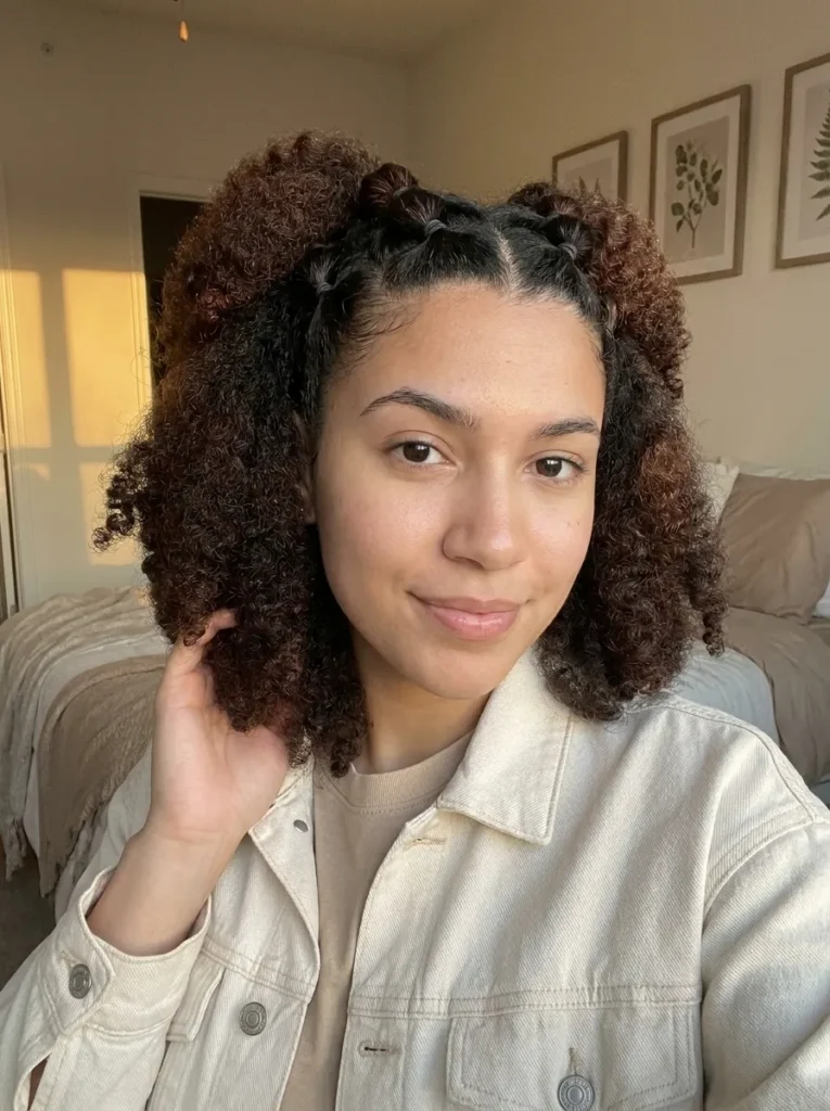 Half Up Puffs