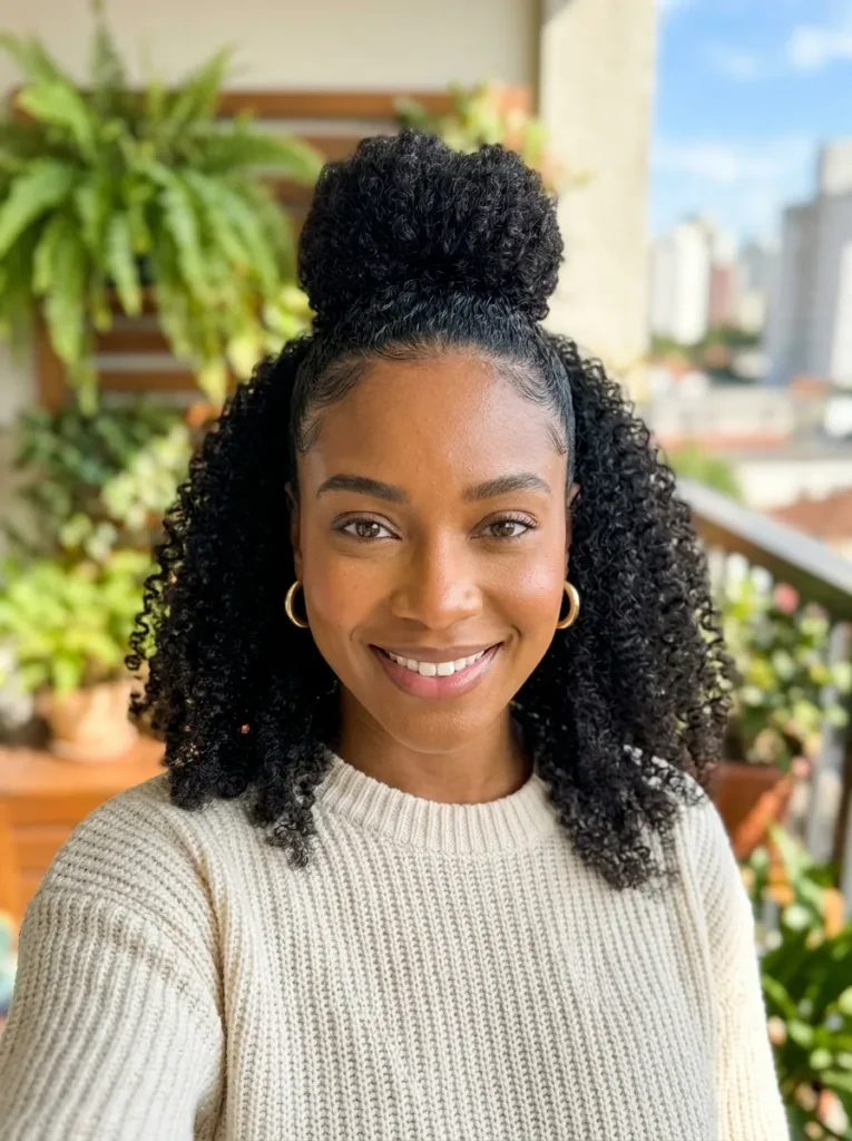 Half Up Twist Out