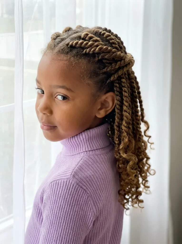 Half Up Two Strand Twists