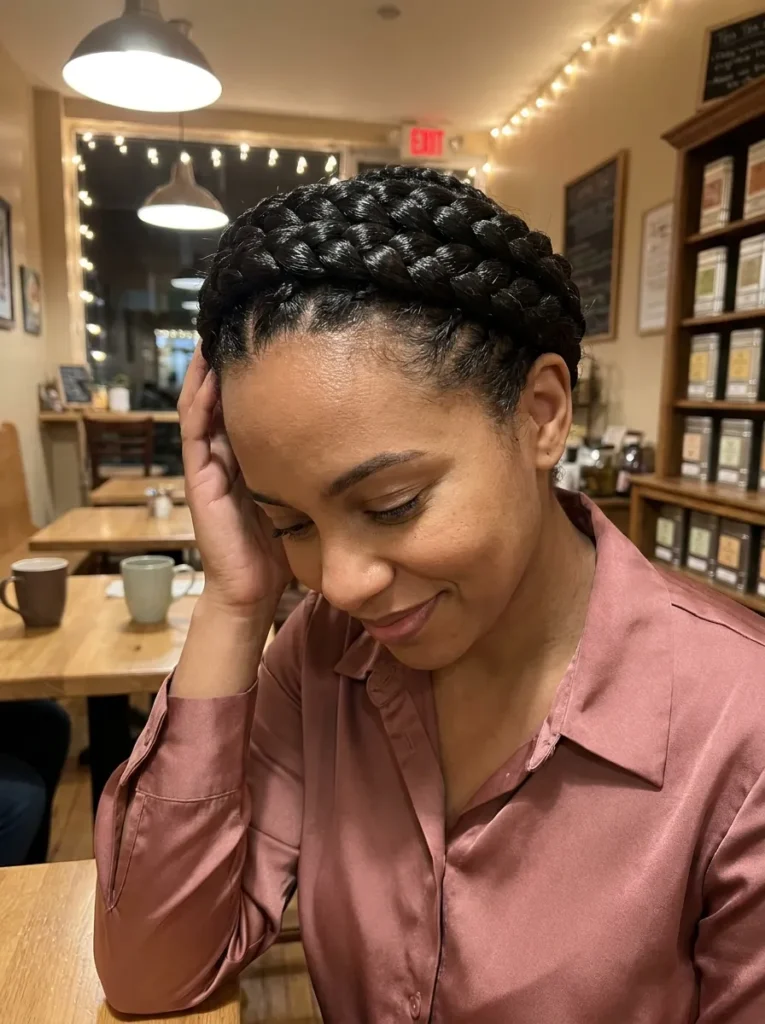 Halo Cornrow Braids