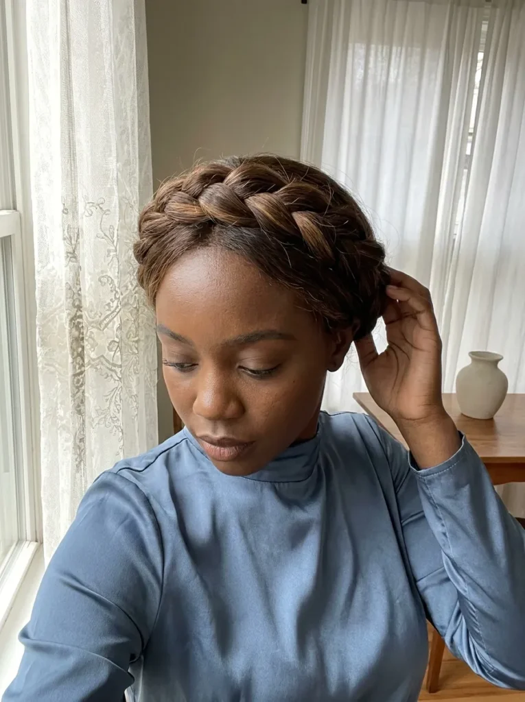 Halo Crown Braids