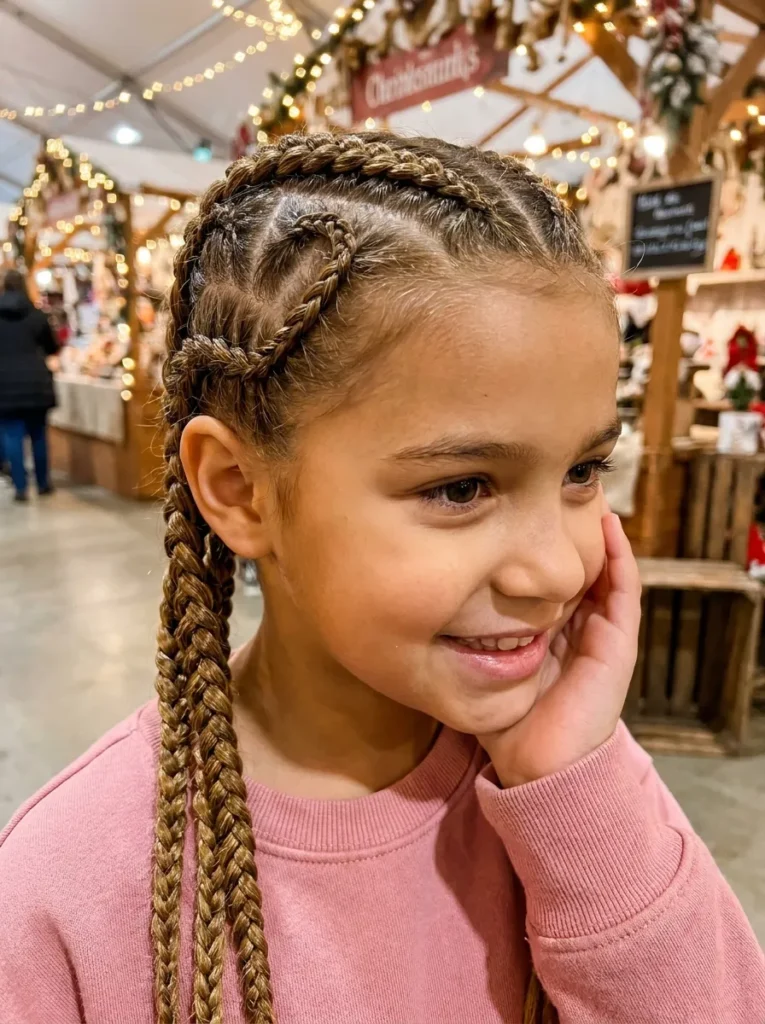 Heart Cornrow Braids