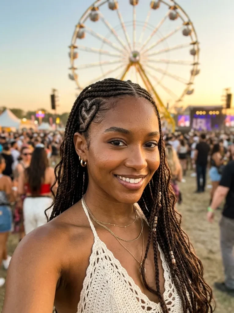 Heart Design Cornrows