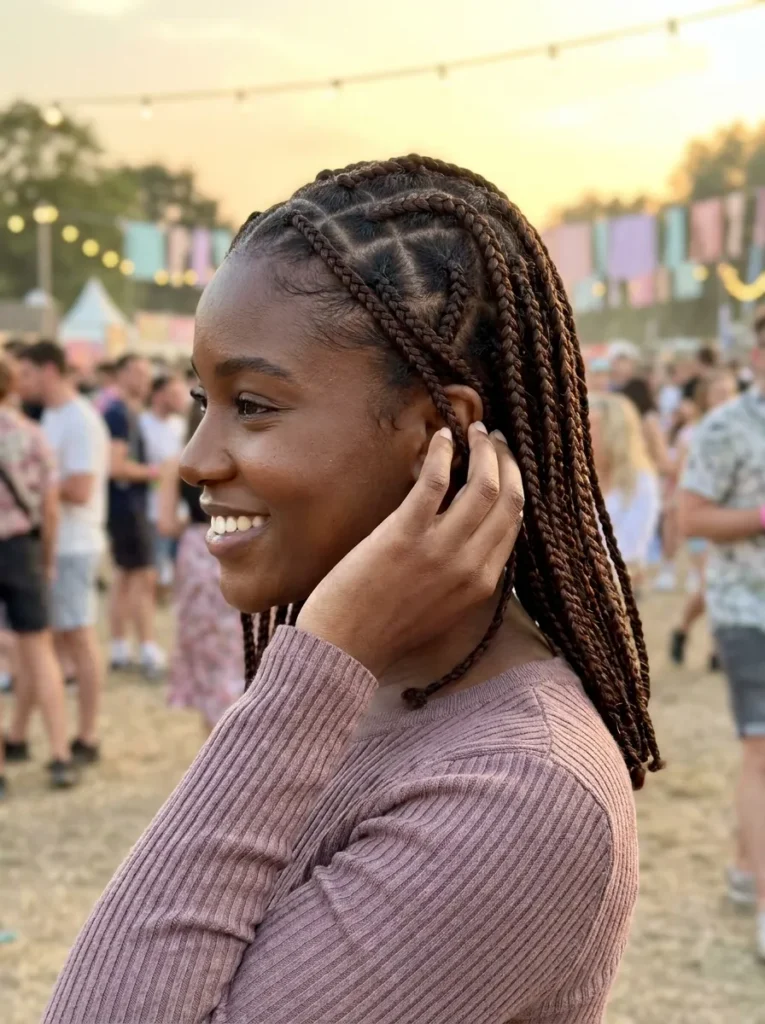 Heart Part Braids
