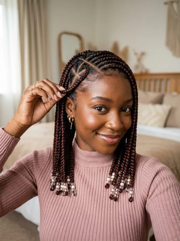 Heart Part Braids