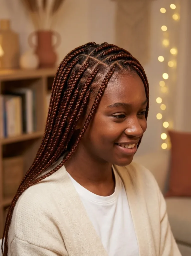 Heart Part Braids