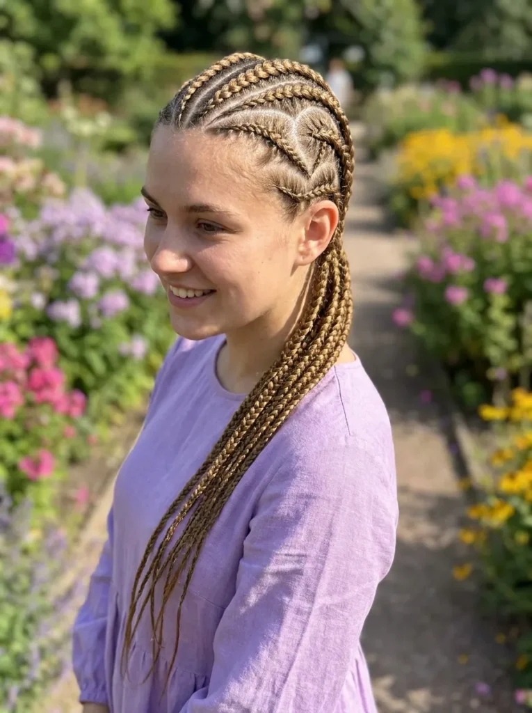 Heart Pattern Cornrows
