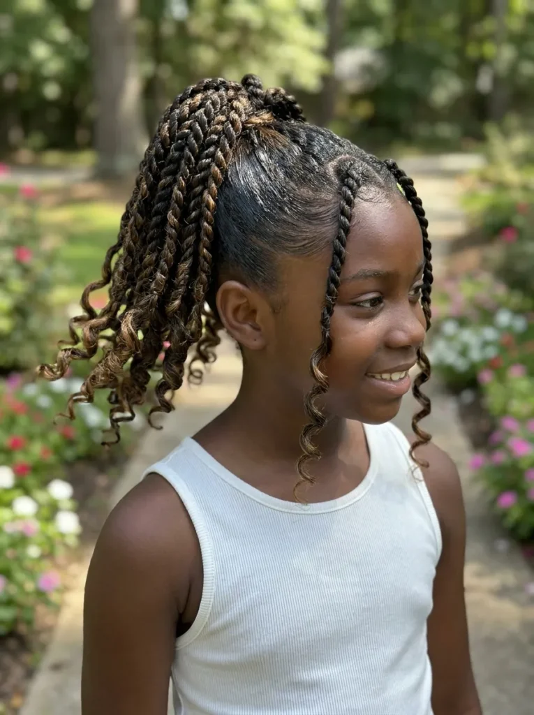 High Pony Two Strand Twists