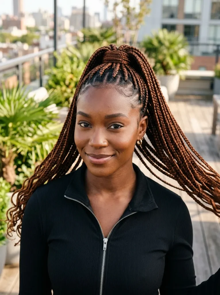 High Ponytail Braids