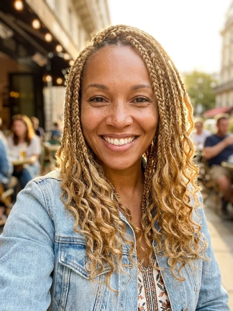 Honey Blonde Boho Braids