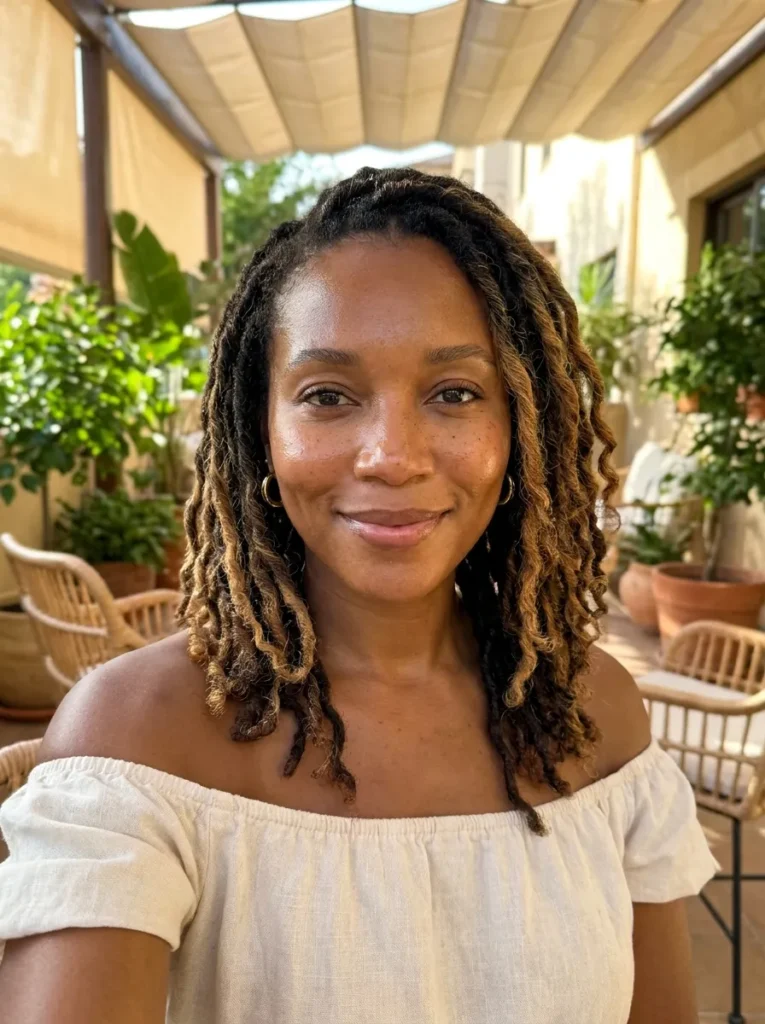 Honey Blonde Mixed Locs