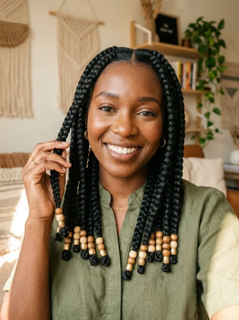 Jumbo Braids With Beads