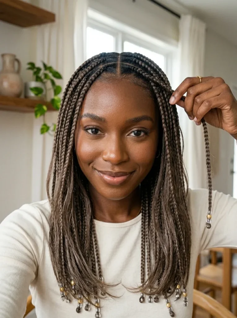 Knotless Beaded Braids
