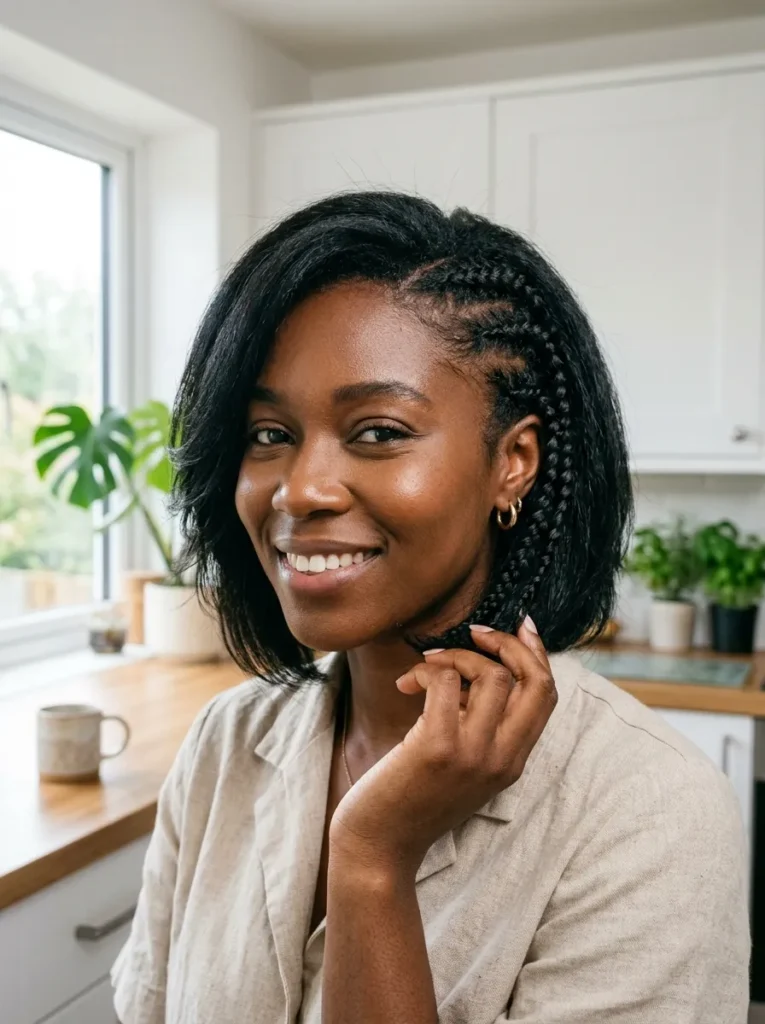 Layered Braided Bob