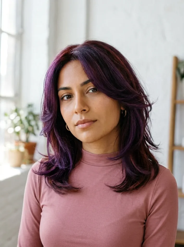 Layered Violet Cut