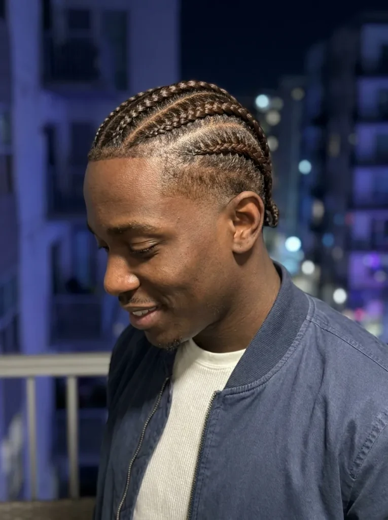 Low Fade Cornrows