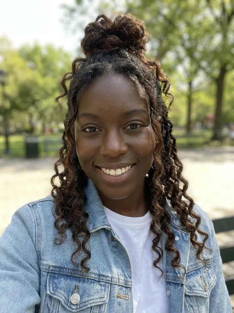 Messy Top Knot Braid Out