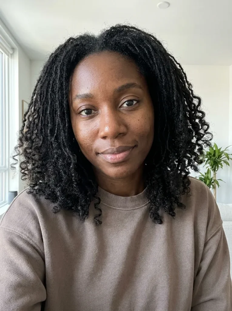 Micro Locs with Curly Ends