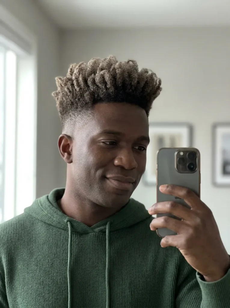 Mid Fade Afro