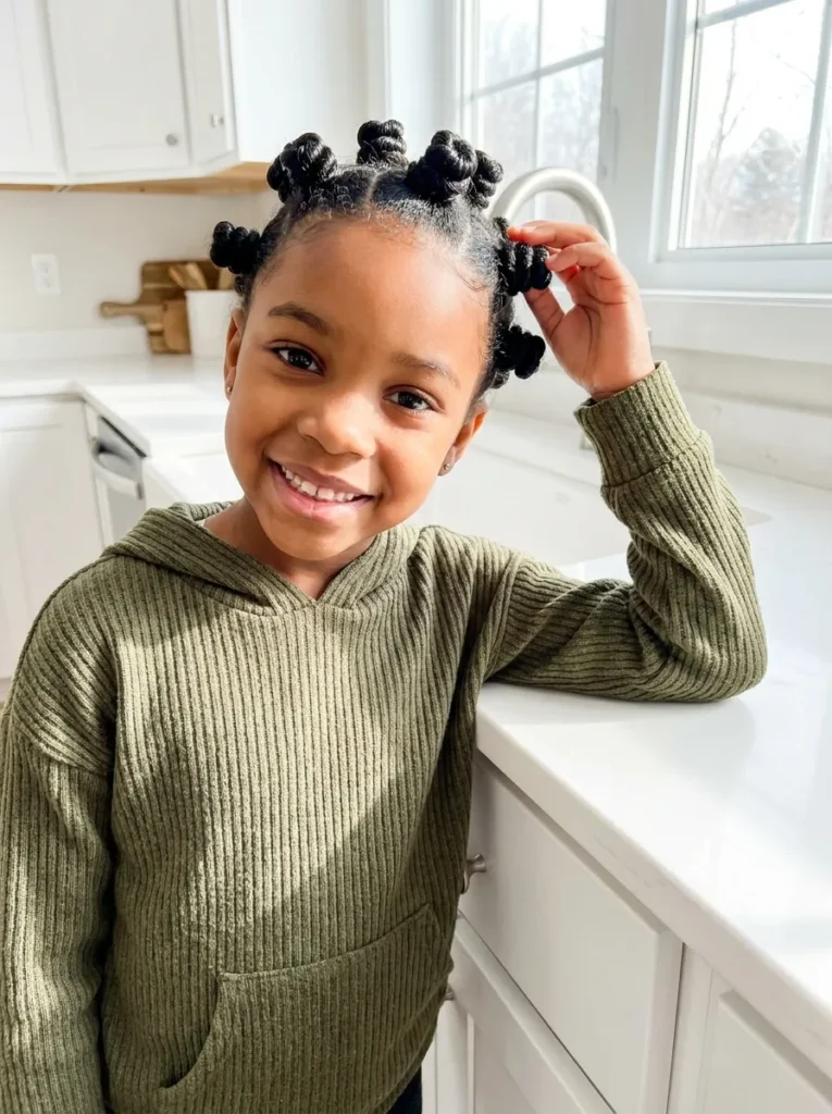Mini Bantu Knots