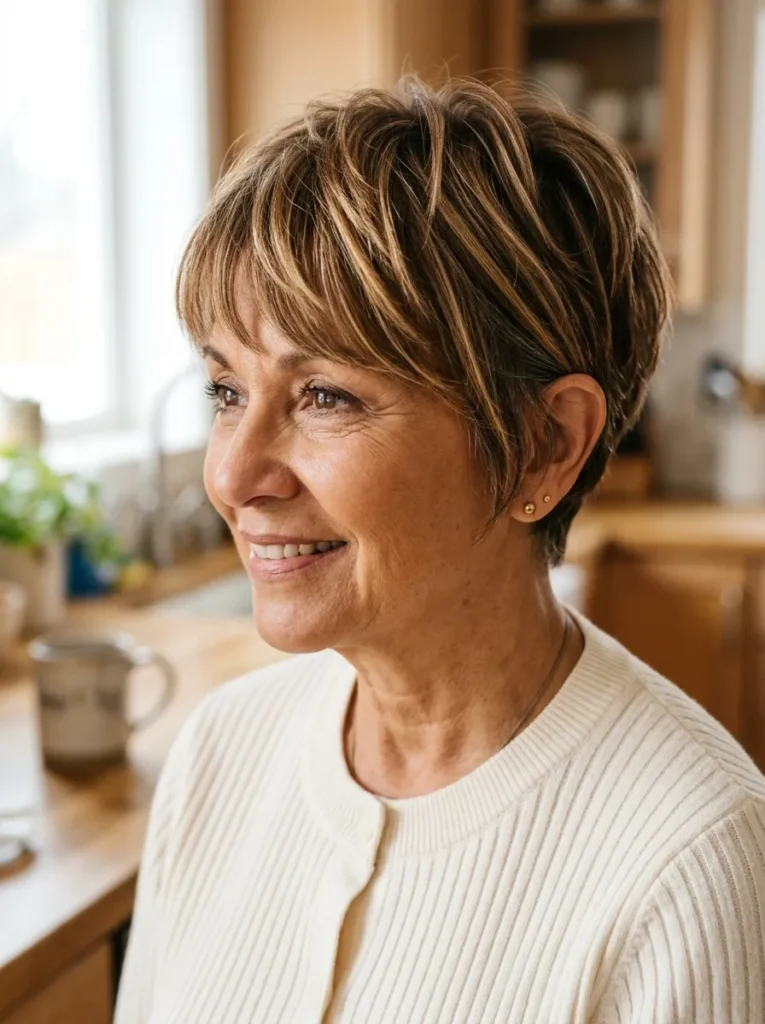Modern Pixie with Bangs