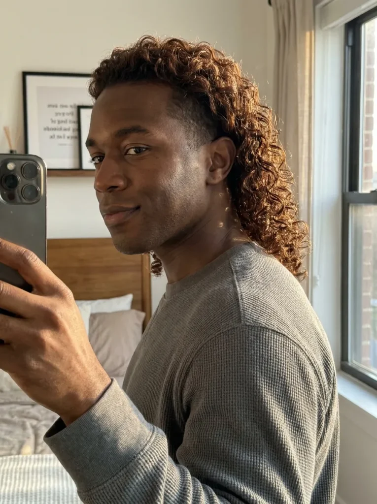 Natural Curl Mullet
