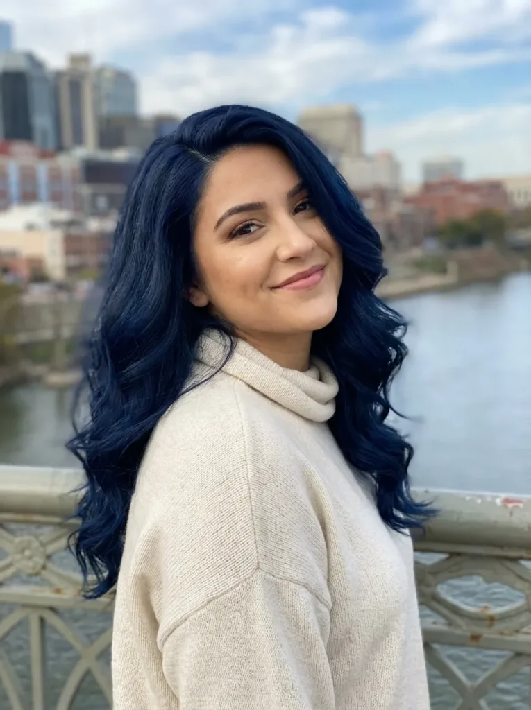Navy Side Part Waves