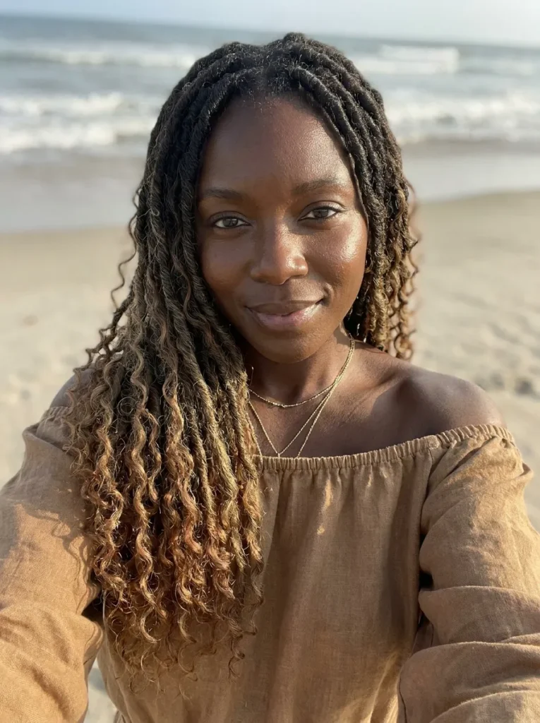 Ombre Brown Curly Locs
