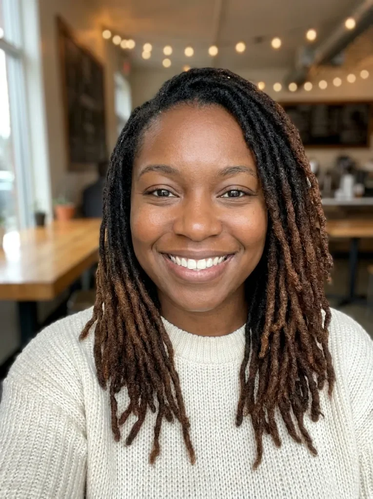 Ombre Chestnut Brown Locs