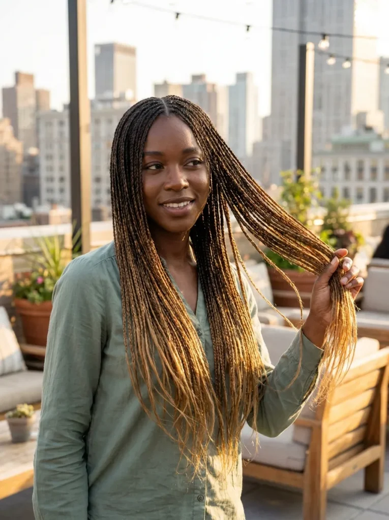 Ombre Micro Braids
