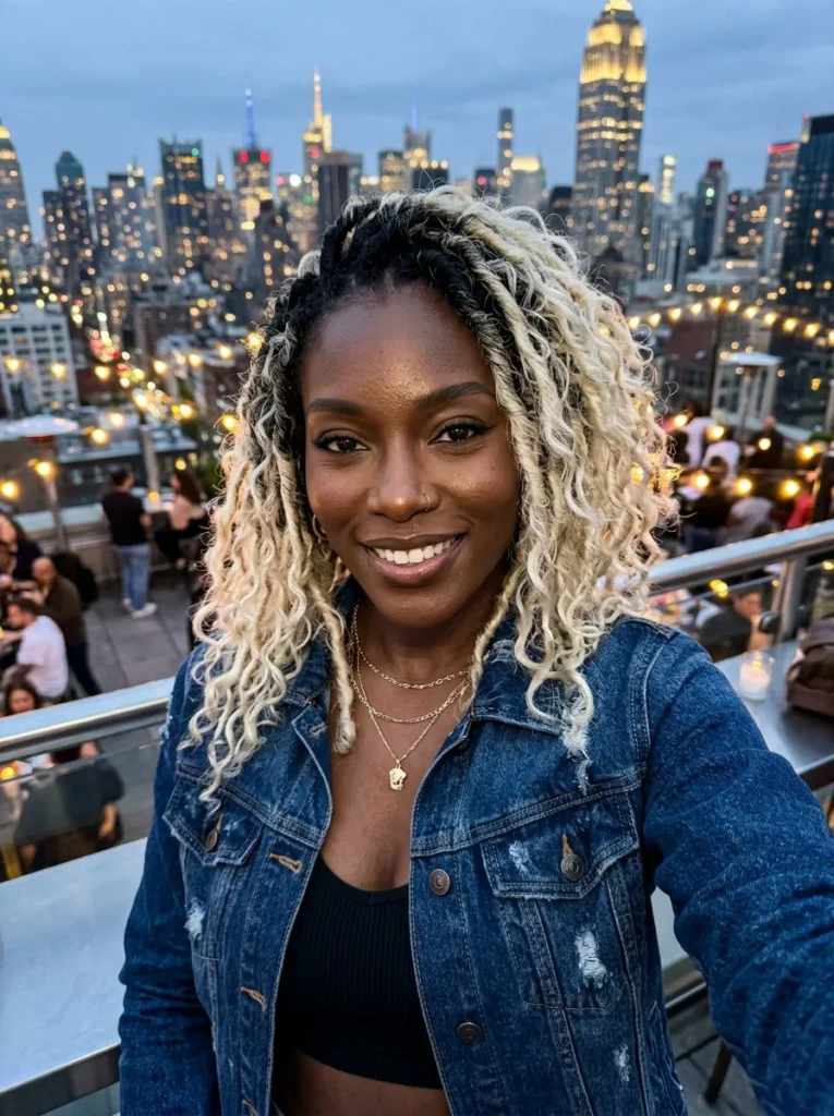 Platinum Blonde Highlighted Locs