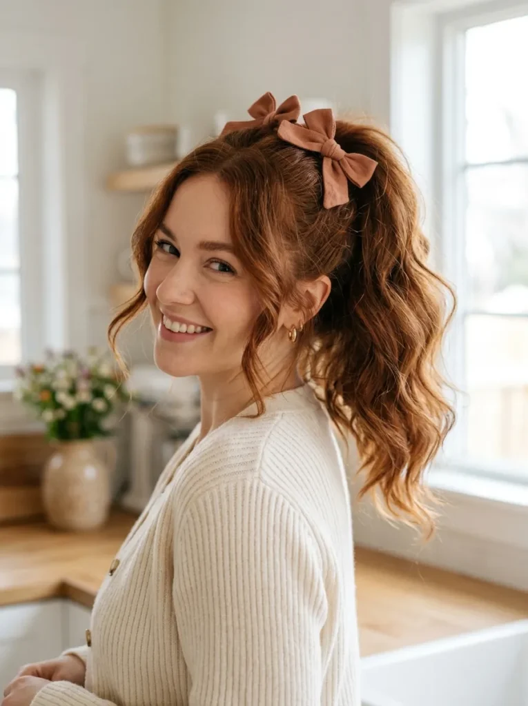 Playful Ponytail Bows