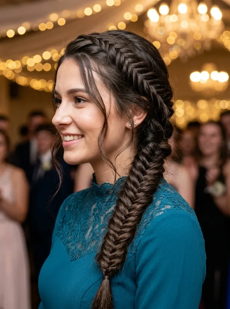 Prom Fishtail Braid