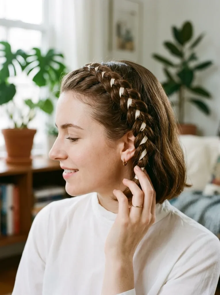 Ribbon Braided Bob