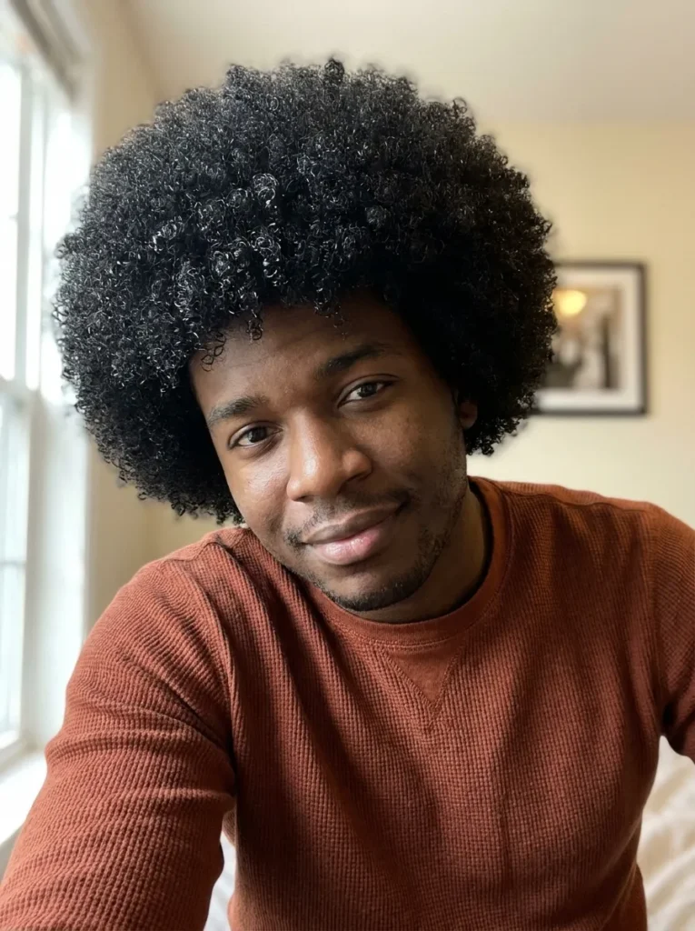 Rounded Afro Curls