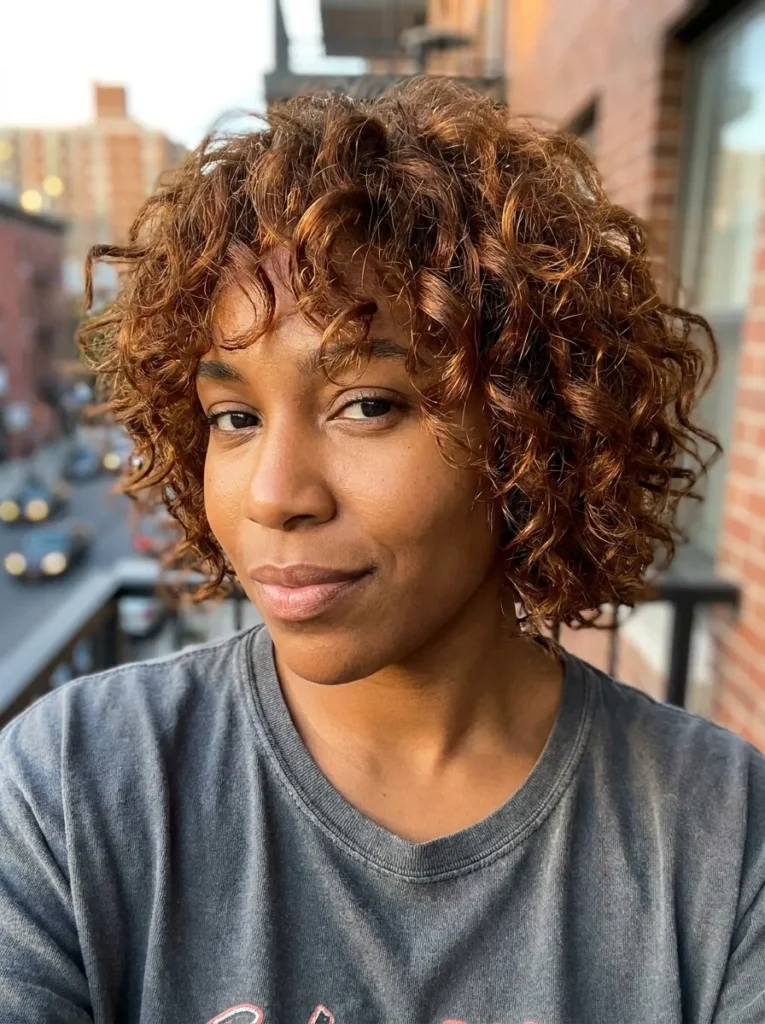 Shaggy Curly Bob