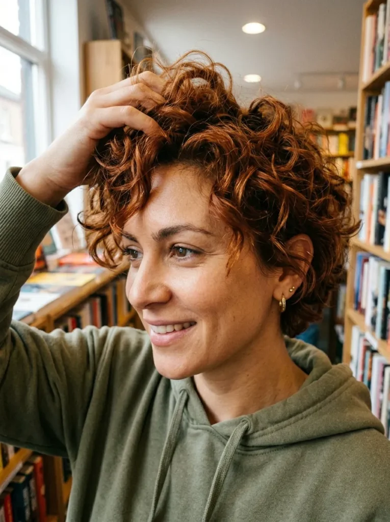 Shaggy Curly Pixie