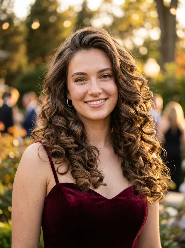 Shiny Blowout Curls