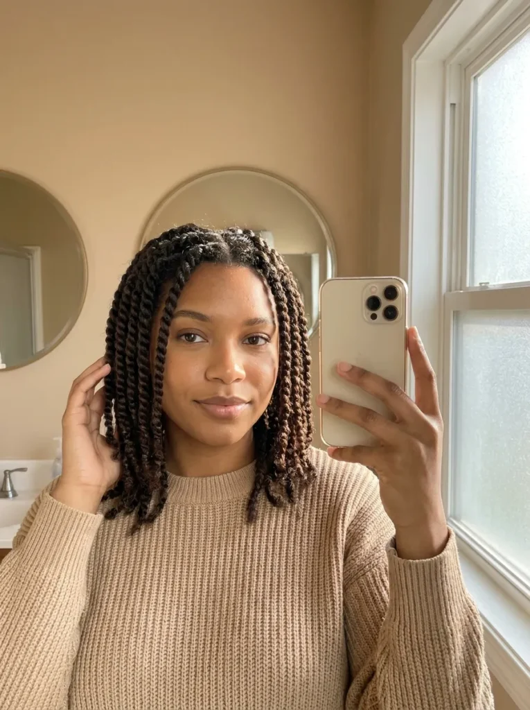 Shoulder Length Twists