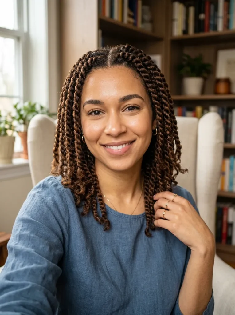 Shoulder Length Twists