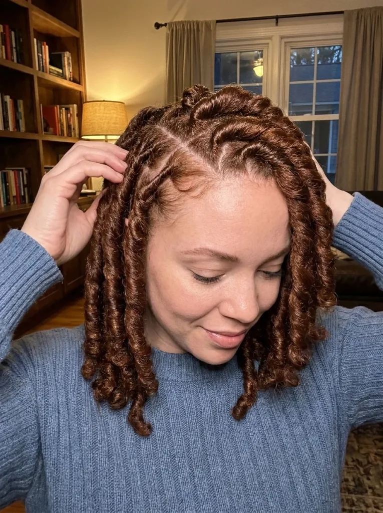 Side Part Barrel Twists