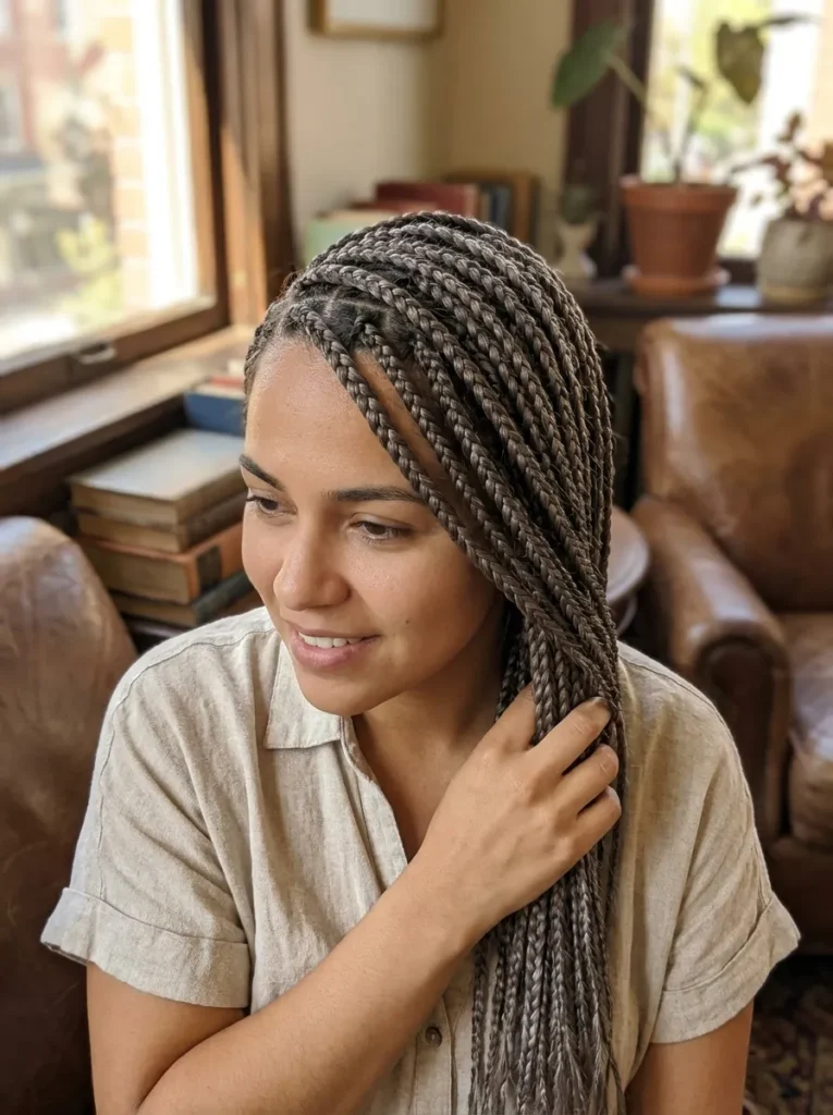 Side Part Braids