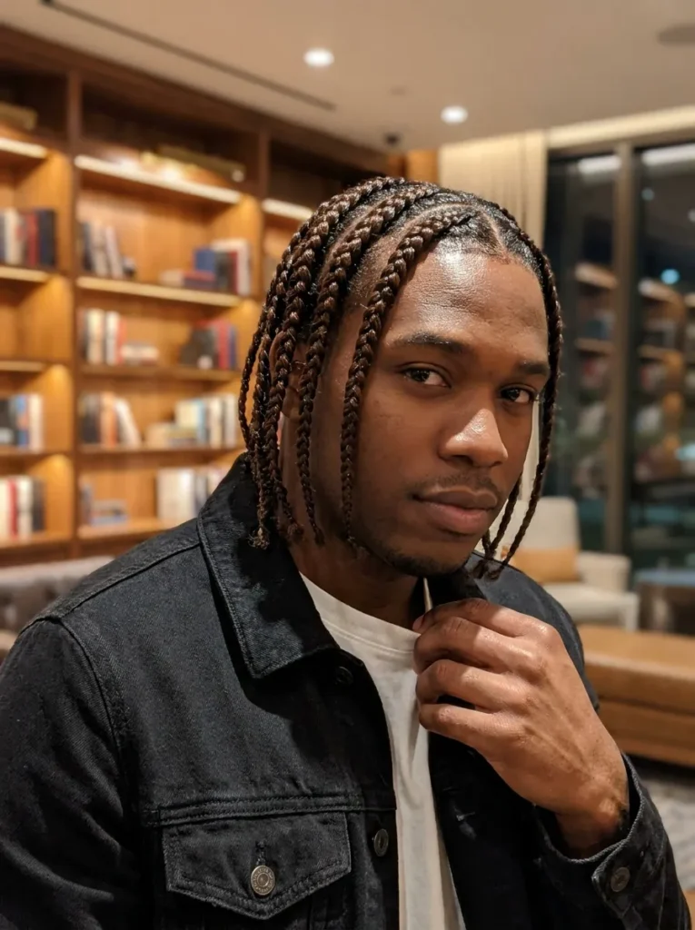 Side Part Cornrows