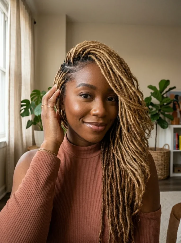 Side-Part Sisterlocks