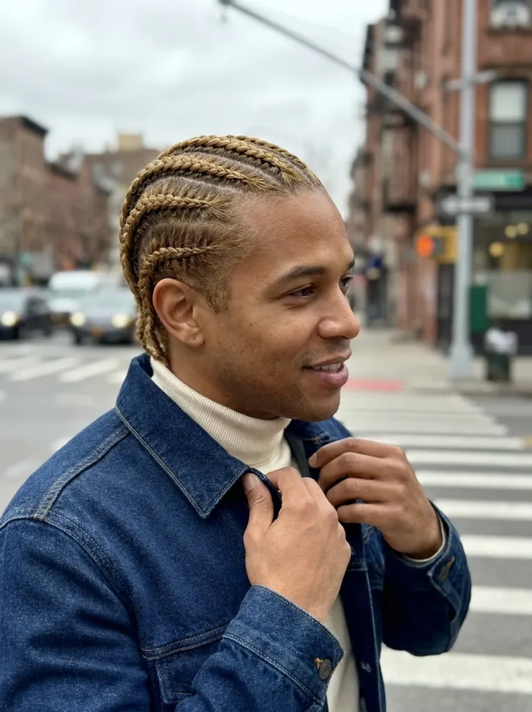 Side Sweep Cornrows