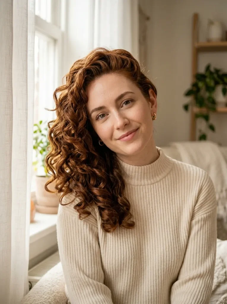 Side Swept Curls