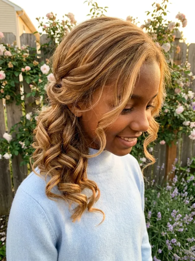 Side Swept Curls