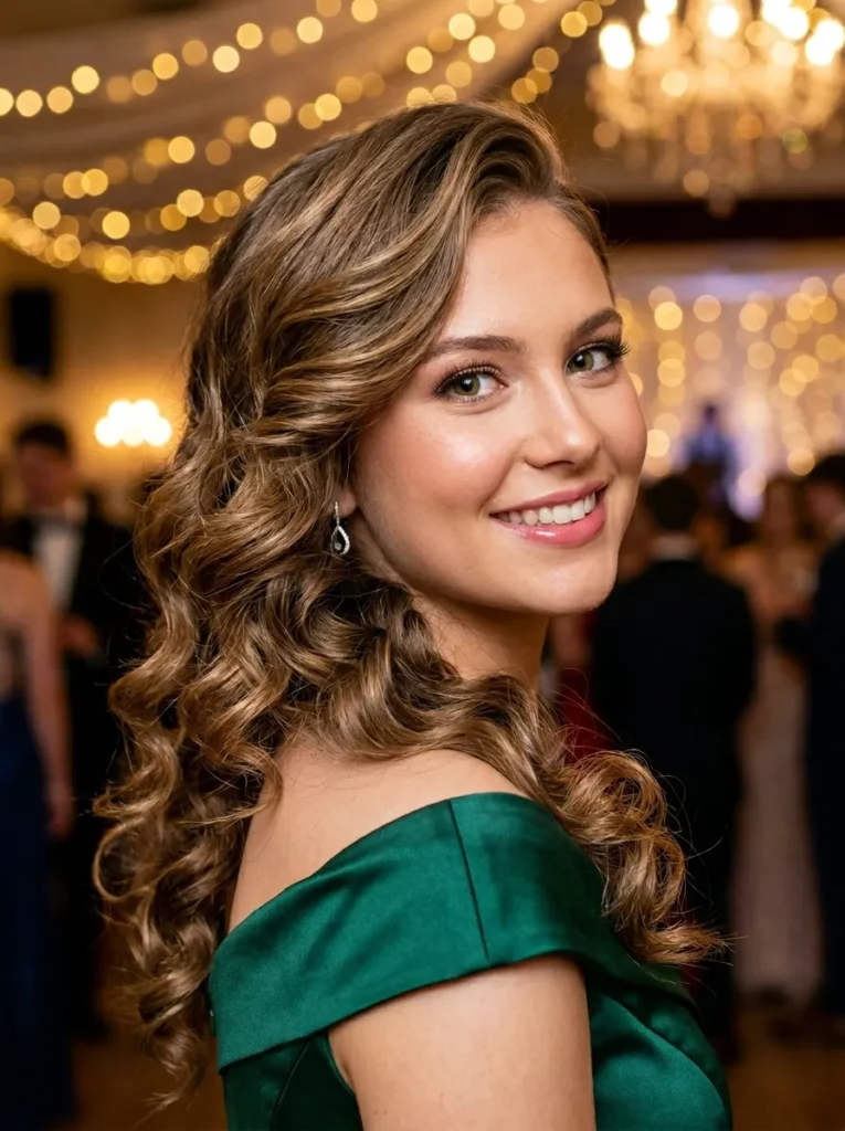 Side Swept Curls