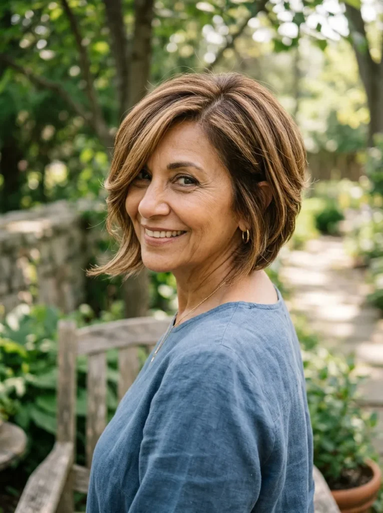 Side-Swept Layered Bob
