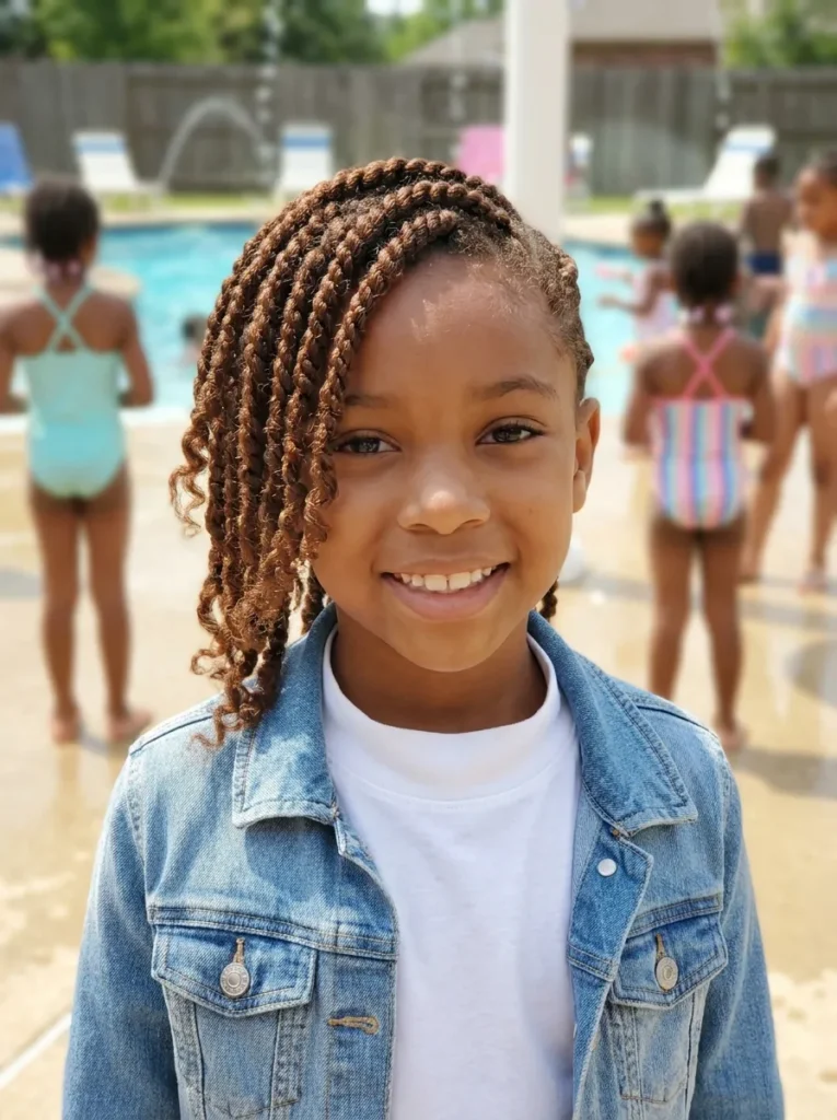 Side Swept Two Strand Twists